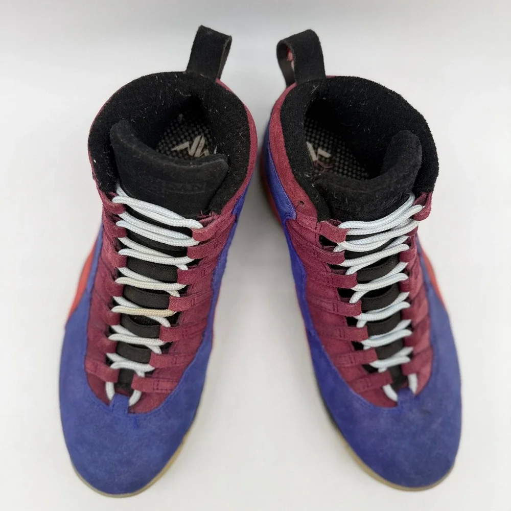 Air Jordan 10 Mens 12 Retro Maya Moore Court Purple Red Suede CD9705-406